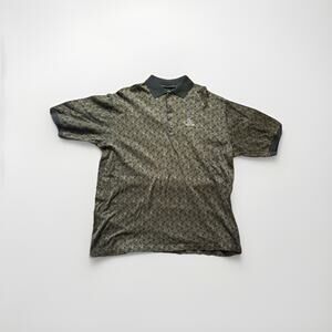 Bobby Jones XL Polo Shirt Made in Italy Geometric Golf Top 100% Cotton East Lake